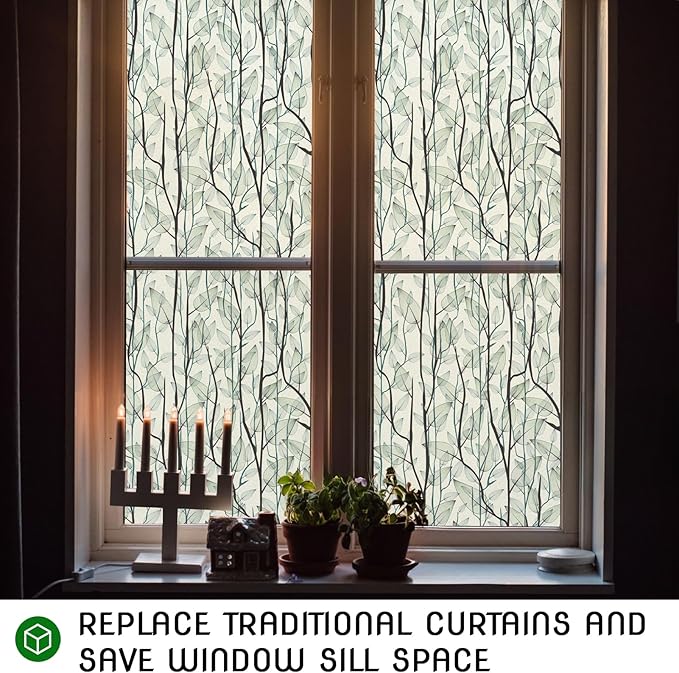 DKTIE Window Film Privacy with Installation Tools, Decorative Stained Glass - Image 8