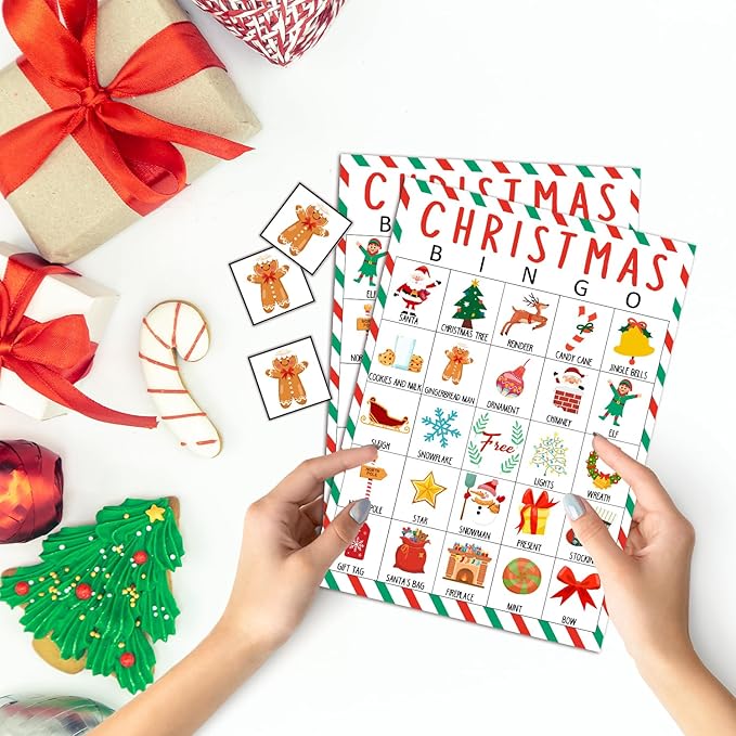 Christmas Bingo Cards, 24 Players Xmas Bingo Cards - Image 3