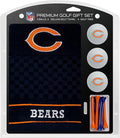 Team Golf NFL Chicago Bears Gift Set: Embroidered Golf Towel, 3 Golf Balls, and 14 Golf Tees 2-3/4" Regulation, Tri-Fold Towel 16" x 22" & 100% Cotton