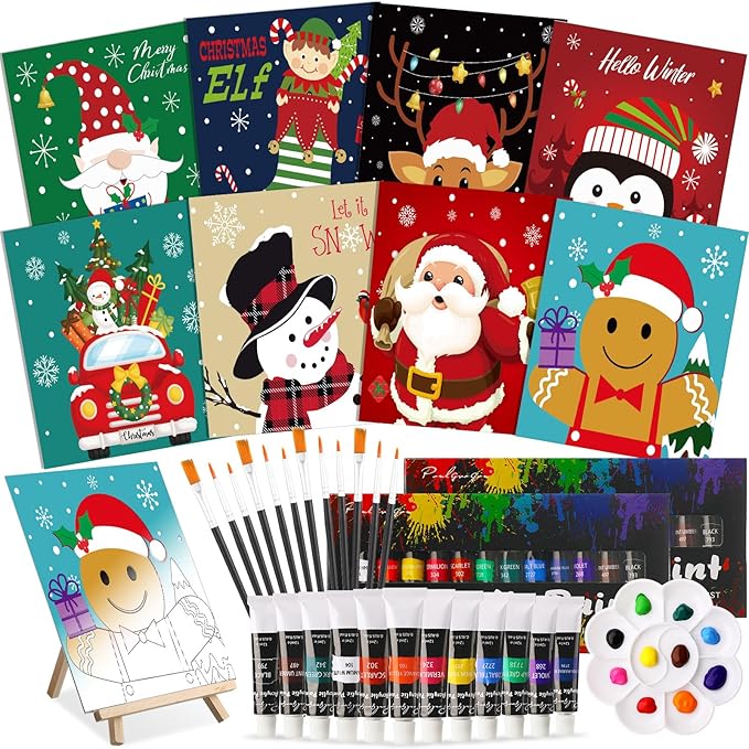 Cholemy 36 Pcs Paint and Sip Kit by Cholemy