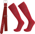 Baseball Socks and Belt Combo for Youth Adult - Softball Socks and Belt for Boys and Girls