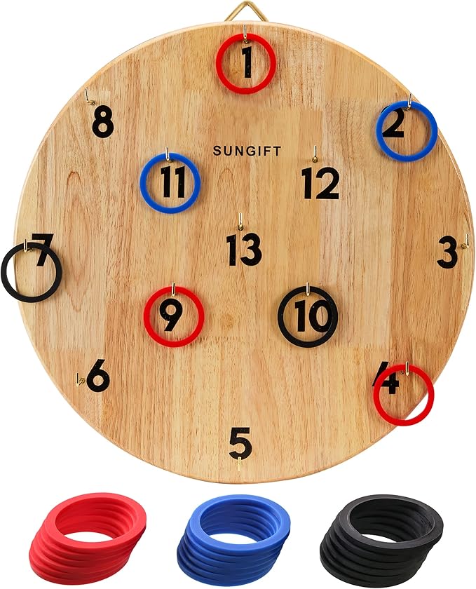 SUNGIFT Hook Ring Toss Game for Adults & Kids - Image 9