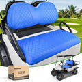 10L0L Golf Cart Seat Covers for Club Car Precedent,EZGO TXT Front/Rear Seats Diamond Pattern,Vinyl Leather with Adjustable Straps and Retractable Buckle, No Stapler Needed