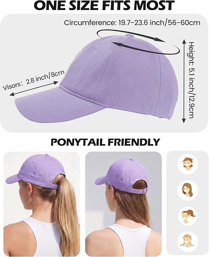 American Trends Womens Baseball Caps Cute Heart Dad Hat, Adjustable Cotton Unisex Cap for Workout, Golf & Everyday Wear