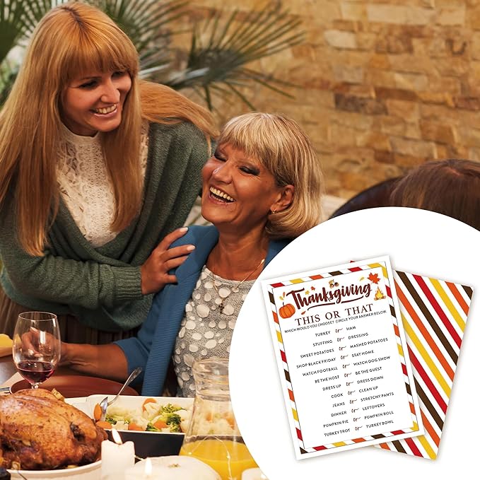 Thanksgiving Party Icebreaker Games Cards - Image 4