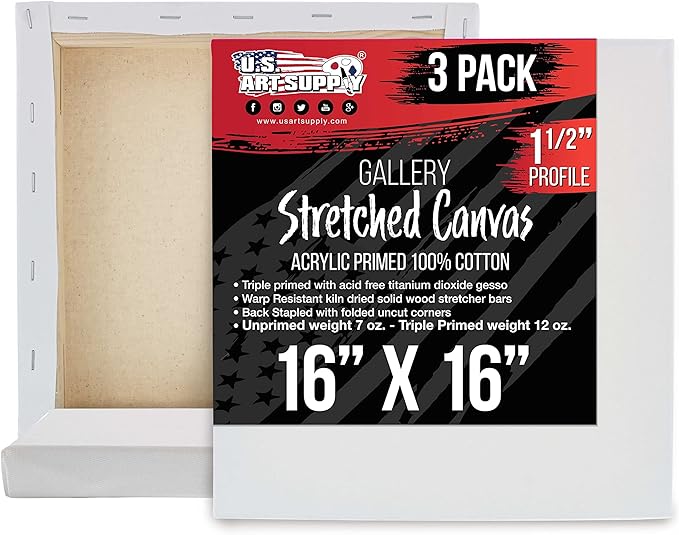 U.S. Art Supply Large Stretched Canvas by USArtSupply