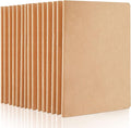 feela 15 Pack Blank Kraft Notebooks, Unlined Sketchbook Note Pad Travel Journal by feela