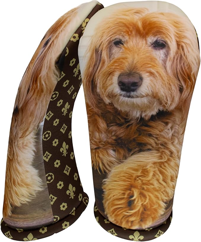 Custom Pet Photo Golf Driver Cover – Personalized Dog Lover Gift for Women | Sweet Pet Portrait & Name Design | Handmade USA Golf Club Headcover by BeeJos