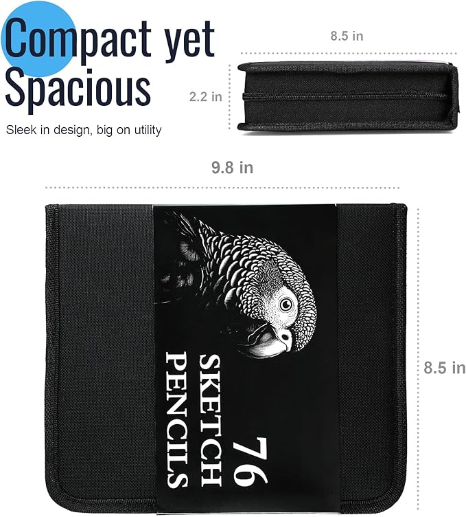 COOL BANK 76 Pack Art Supplies Sketching Kit - Image 8