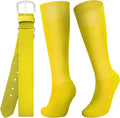 Zhanmai Baseball Belt and Socks Combo, Adjustable Elastic Belt and Softball Socks, Multiple Sizes for Youth Boys Girls, Adult