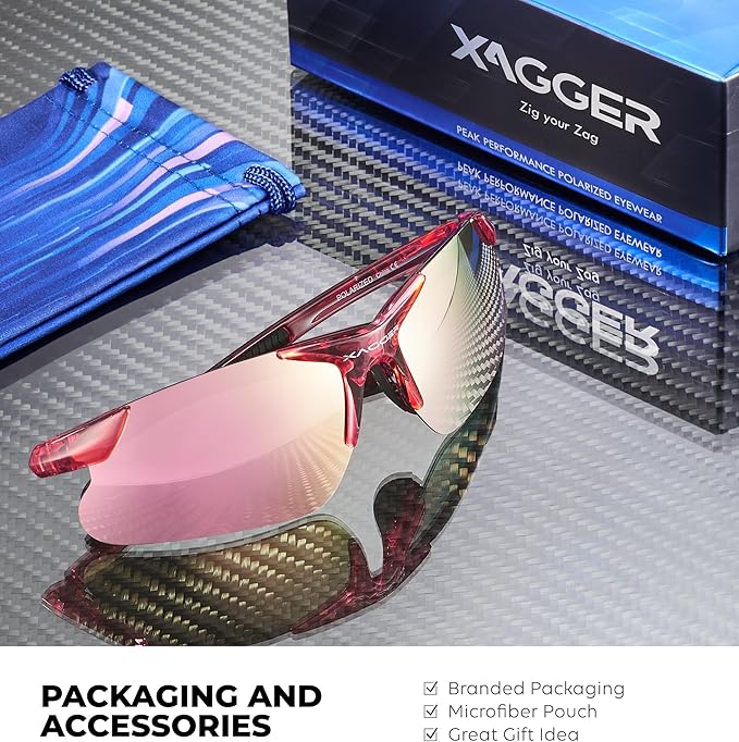 Xagger Kids Youth Polarized Sports Sunglasses for Boys Girls Baseball Softball Glasses TR90 Frame