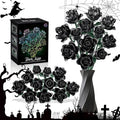 Black Roses Flower Building Set-12Pack, Compatible by GOHEROTOYS