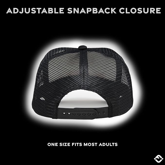 Funky Junque Premium Mesh Snapback Trucker Hat - Stylish Comfort for All - Patriotic, Humor & More