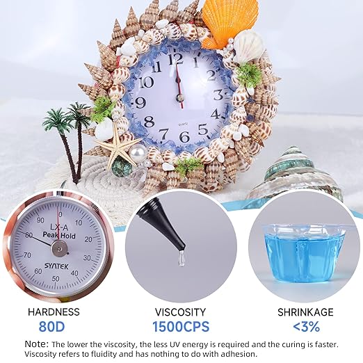 LET'S RESIN UV Resin Kit with Light, Bonding&Curing in Seconds, 30g UV Resin - Image 3