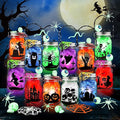 SpringFlower Halloween DIY Arts and Crafts Kits，12 Pcs Glass Mason Jar by SpringFlower