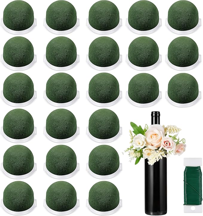 Tessco 12 Pcs Mini Floral Foam Holder Round Floral Foam by Tessco