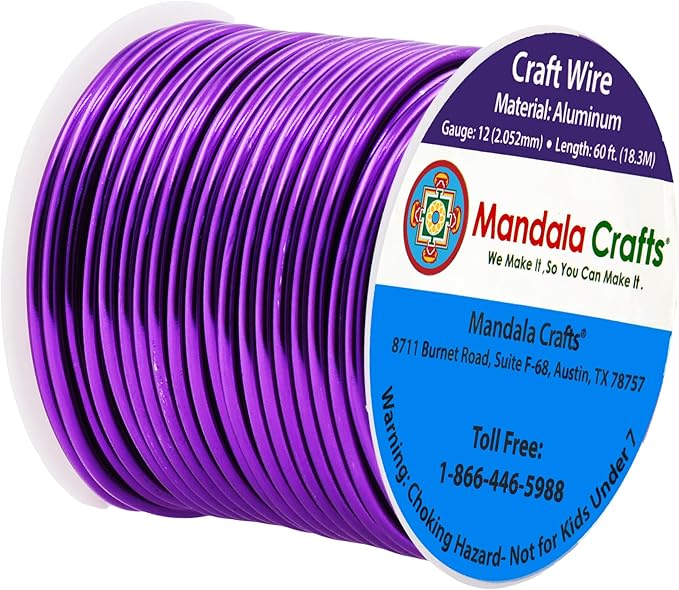 Mandala Crafts 12 Gauge Anodized Aluminum Craft Wire - Image 2