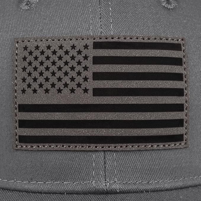 American Flag Trucker Hat - Snapback Hats for Men Women Baseball Cap - Breathable Mesh & Adjustable Fit for Casual Wear