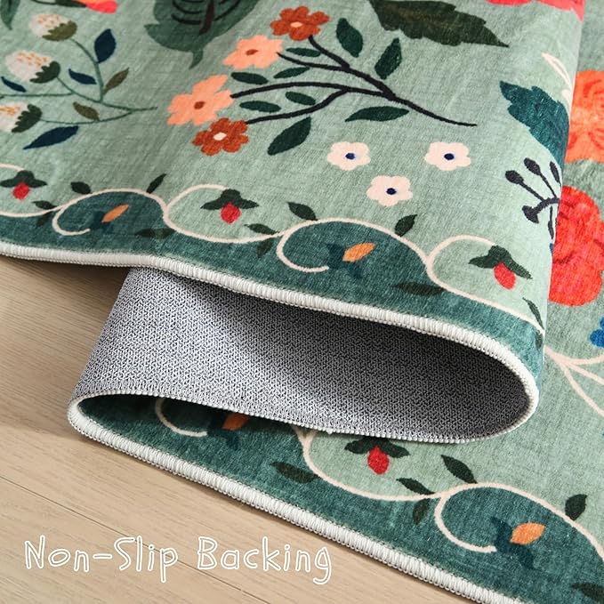 Rugcomf Runners for Hallways Kitchen Runner Rug Non Slip 2'x 10' Long Washable - Image 3