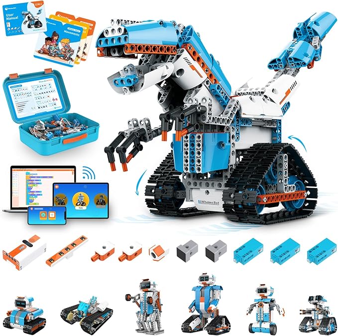 WhalesBot E7 Pro Coding & Remote Control Robot Kit by WhalesBot