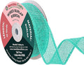 Mandala Crafts Turquoise Burlap Wired Ribbon 1 Inches Wide Jute Ribbons by MandalaCrafts