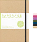 PAPERAGE Recycled Blank Journal Notebook, 160 Pages, Medium 5.6 in x 8 in by PAPERAGE
