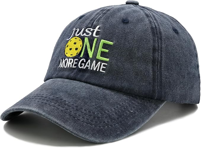 Waldeal Pickleball Hat,Adjustable Embroidered Washed Baseball Cap for Men Women