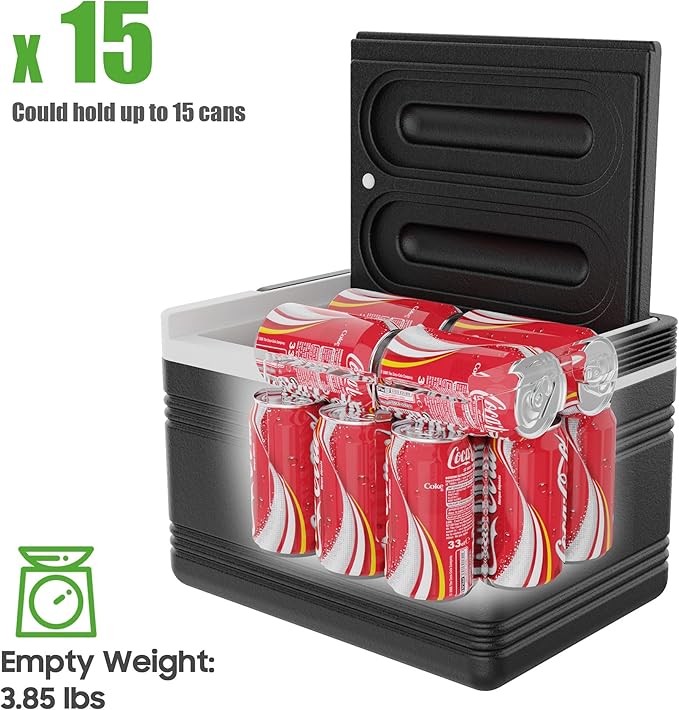 10L0L Golf Cart Cooler with Mounting Bracket Kit Caddy Fits Yamaha Club Car and EZGO, Portable 48H Cooling Golf Cart Ice Chest 102588101 103886801