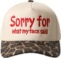 MIRMARU Two-Tone Vintage Canvas Trucker Hats for Men & Women, Adjustable Size Baseball Caps with Trendy Embroidered Design
