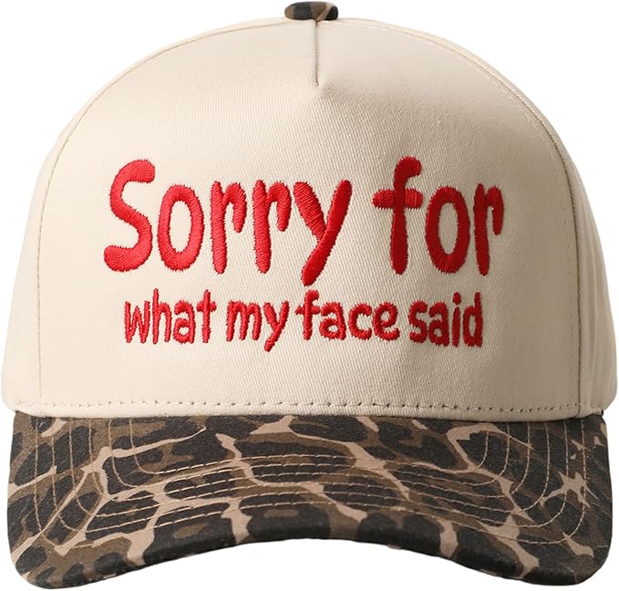MIRMARU Two-Tone Vintage Canvas Trucker Hats for Men & Women, Adjustable Size Baseball Caps with Trendy Embroidered Design