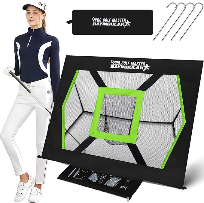 BAYINBULAK Golf Chipping Practice Net Backyard Driving Golf Accessories for Men Gift, 1 Pack
