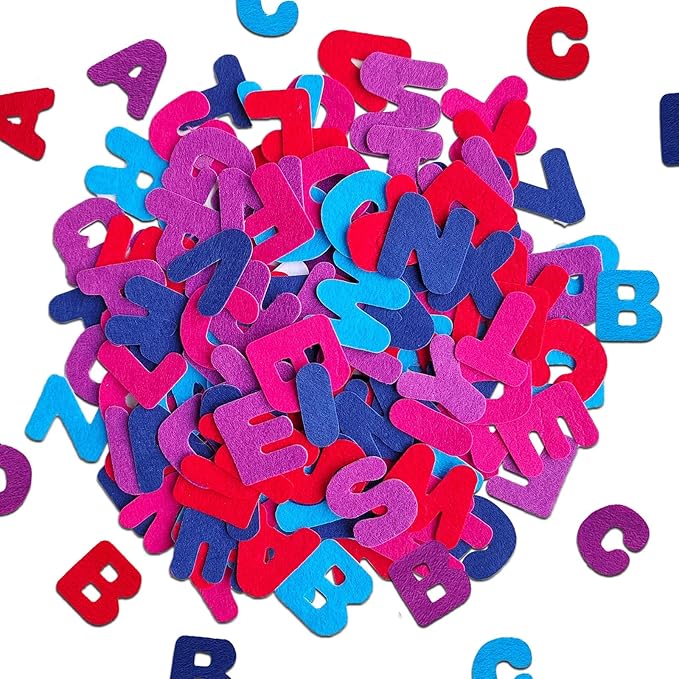 Letter Stickers, Felt Stickers for Kids, Felt Letters for Crafts, Craft by Jtnohx