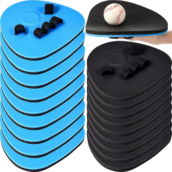 Leyndo Baseball Training Glove Foam Fielding Trainer Infield Training Gloves Baseball Fielding Gloves for Quick Hands Batting Practice Two Hands