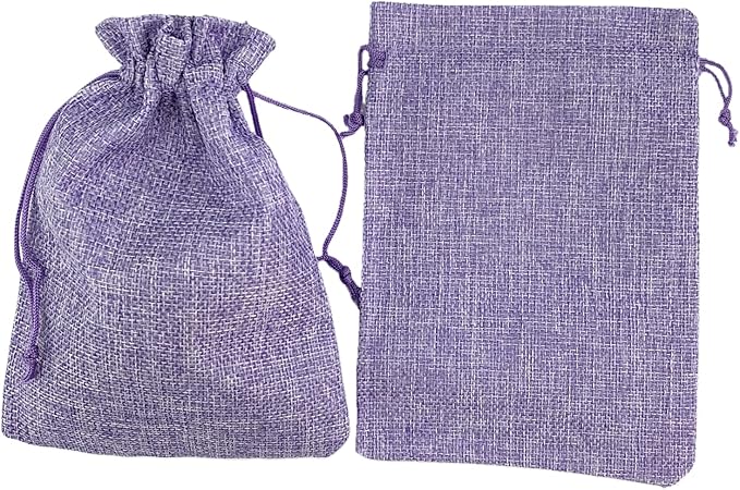 Palmhomee Pack of 25 Burlap Gift Bags - Image 2