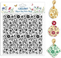 CHGCRAFT Paisley Pattern Polymer Clay Texture Sheet Vines Vintage Flowers by chgcraft