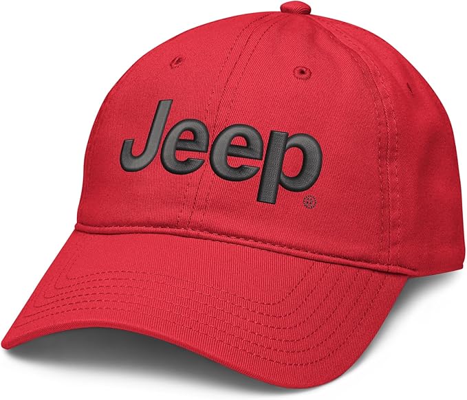 Jeep Cap Adjustable Puff Embroidered Baseball Hat