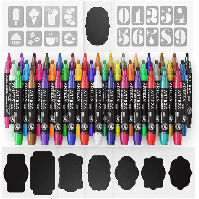 ARTEZA Liquid Chalk Markers, 42 Colors Pack - Image 5