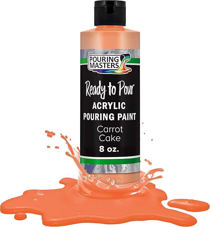 Pouring Masters Carrot Cake Ready to Pour Acrylic Pouring Paint by USArtSupply