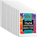KEFF 12-Pack Bulk Canvas Boards by KeffCreations
