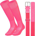 Baseball Socks and Belt Combo for Youth Adult Softball Sock Belt for Boys and Girls