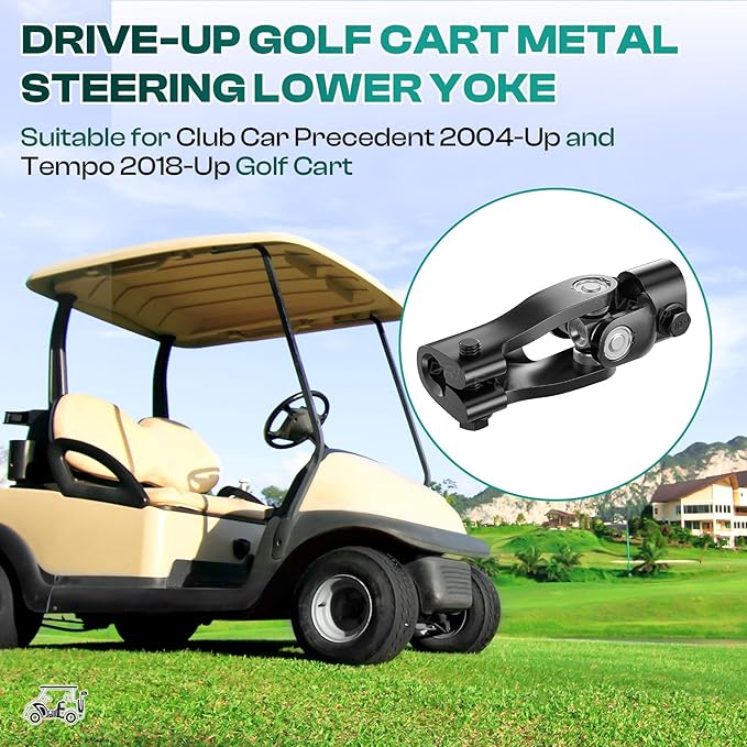 DRIVE UP Golf Cart Metal Steering Lower Yoke for Club Car Precedent 2004-Up and Tempo 2018-Up Golf Carts 103810201