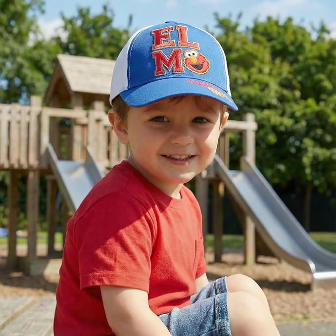 Sesame Street Baseball Cap, Toddler Hats for Boys & Girls Ages 2T-4T, Adjustable Kids Baseball Caps
