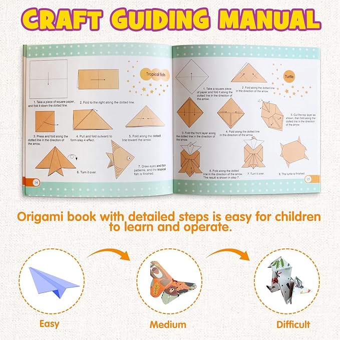 Pigipigi Kids Craft Origami Paper Kit - Image 6