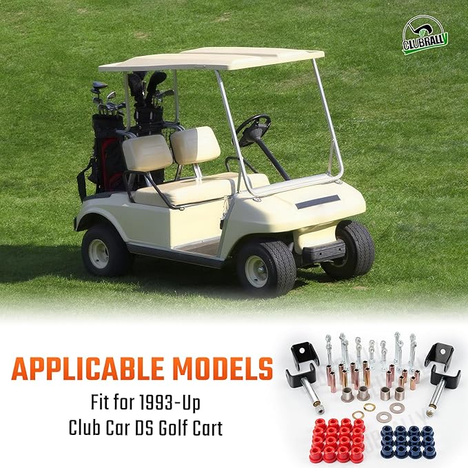 Club Car DS Deluxe Golf Cart Front and Rear End Repair Bushing Kits, Club Car Front End Rebuild Kit for Club Car DS 1993-Up