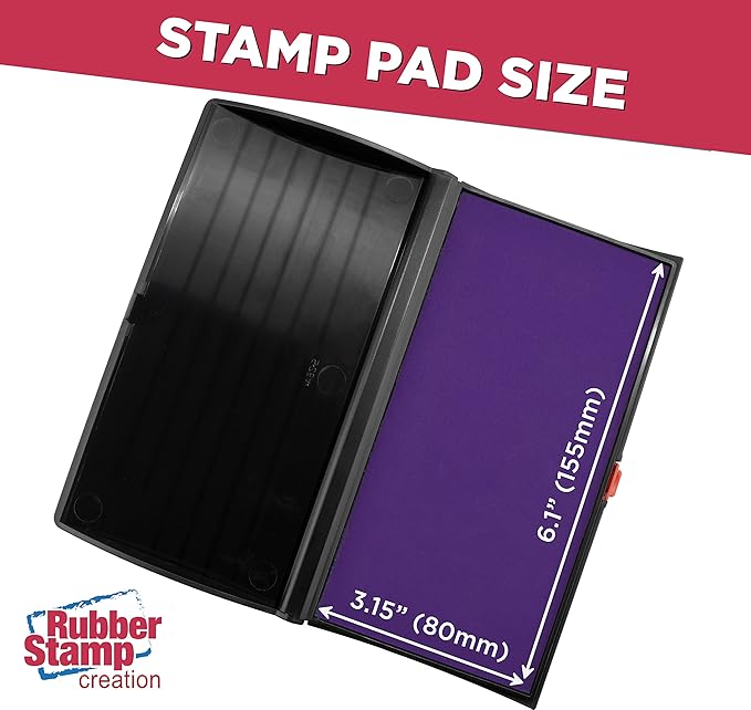Large Premium Purple Ink Stamp Pad - Image 3