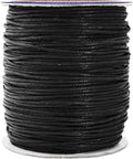 Mandala Crafts 1.5mm 109 Yards Black Cotton Waxed Cord by MandalaCrafts