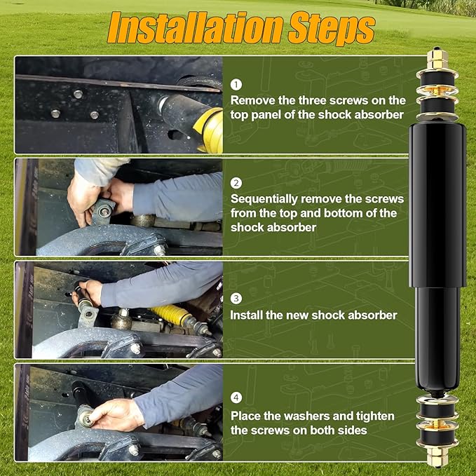 ENEKER Golf Cart Shocks, EZGO Front Shocks and EZGO Rear Shocks for Golf Cart 1994-UP EZGO TXT&Medalist Gas and Electric, Replace 70928-G01, 76418-01, 4PCS