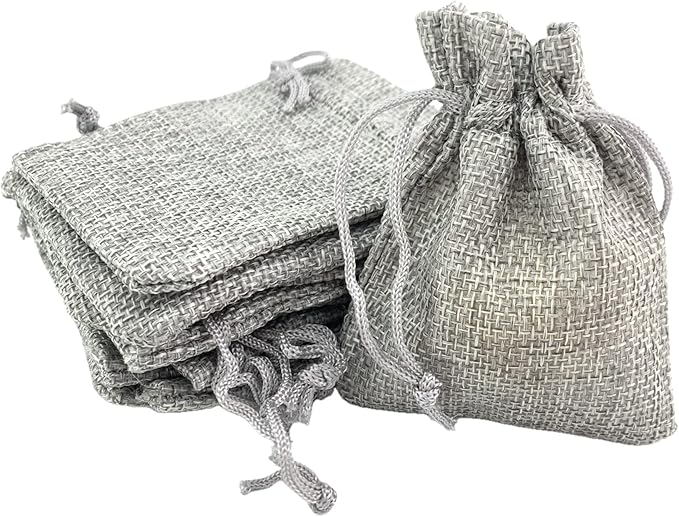 Palmhomee Pack of 25 Burlap Gift Bags by Palmhomee