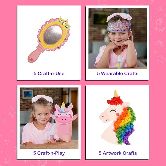 Craftikit® 20 Award-Winning Princess & Unicorn Crafts - Image 5