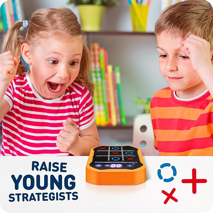 Electronic Tic-Tac-Toe Handheld Game | 3-in-1 Memory & Brain Games | Birthday - Image 6